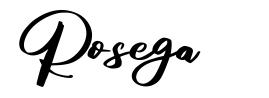 Rosega font