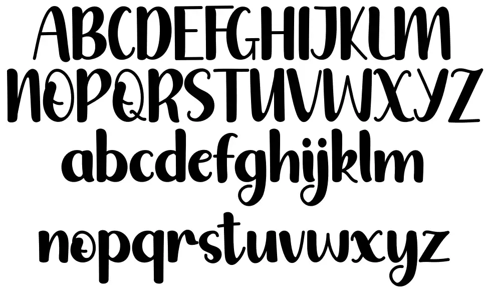 Rosegoldfont specimens
