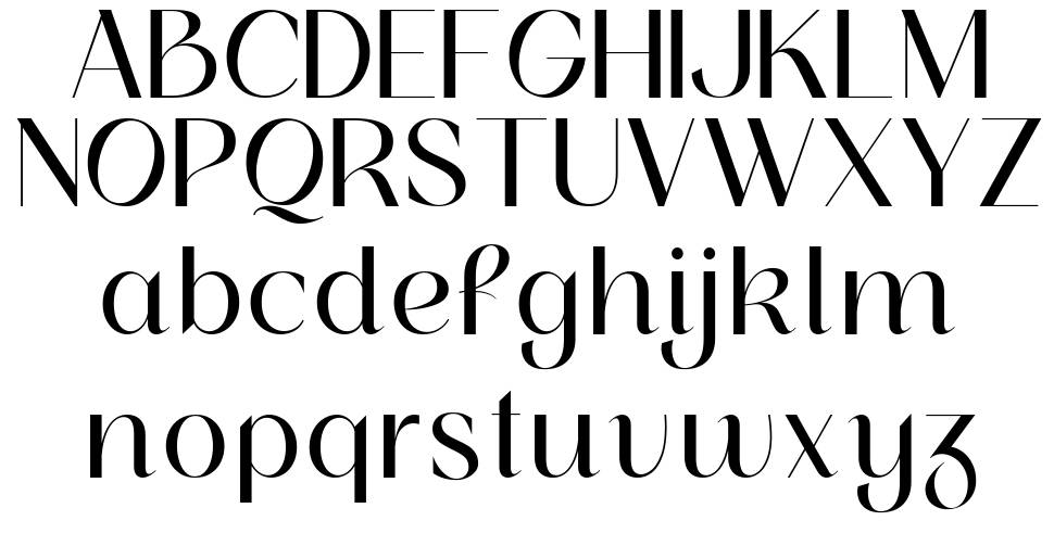 Rosehot font Örnekler