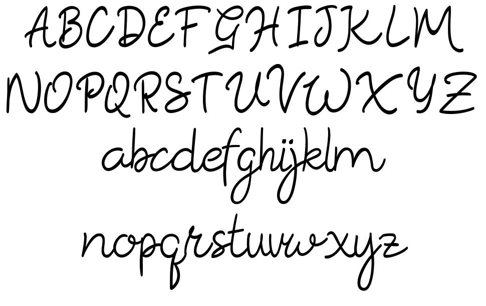 Rosella 字形 标本