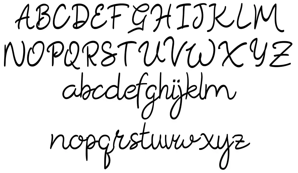 Rosella font specimens