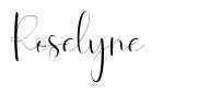Roselyne шрифт