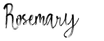Rosemary font