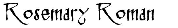 Rosemary Roman 字形