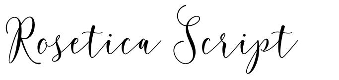 Rosetica Script font