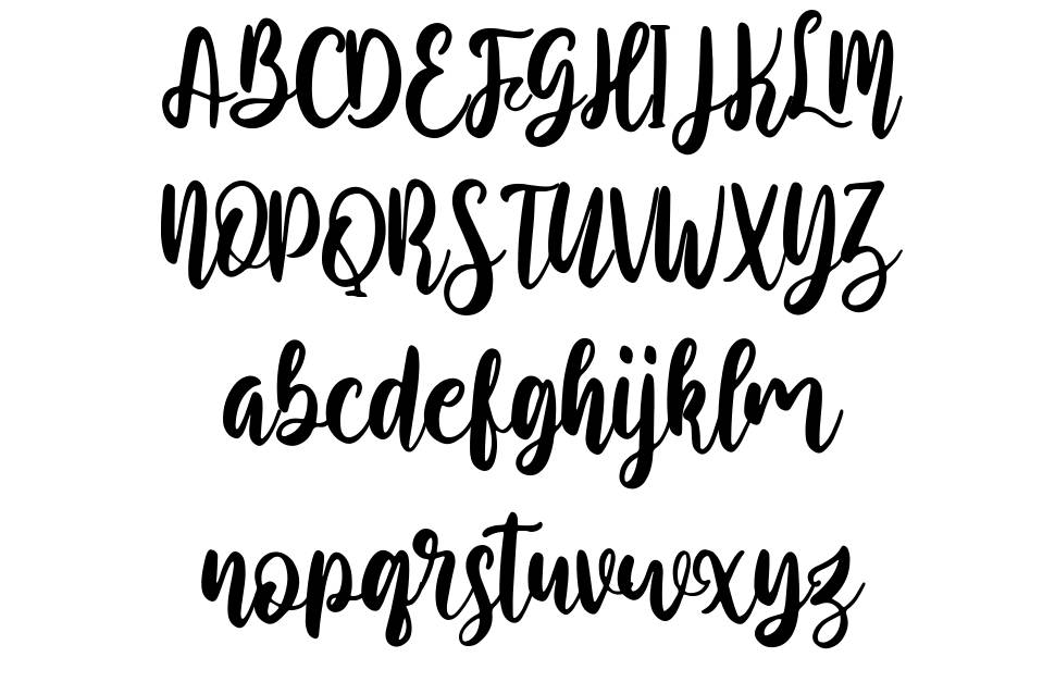 Rosetype font Örnekler