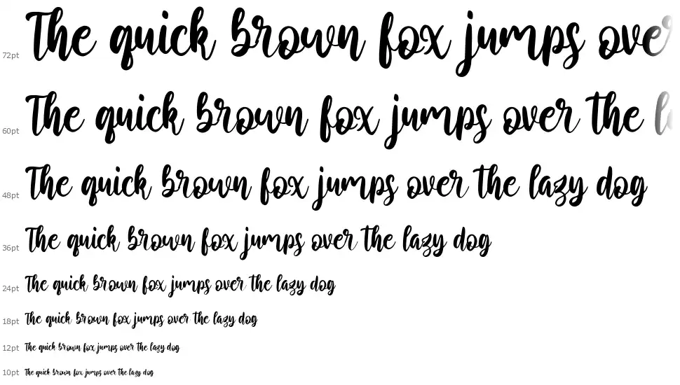 Rosetypefont waterfall
