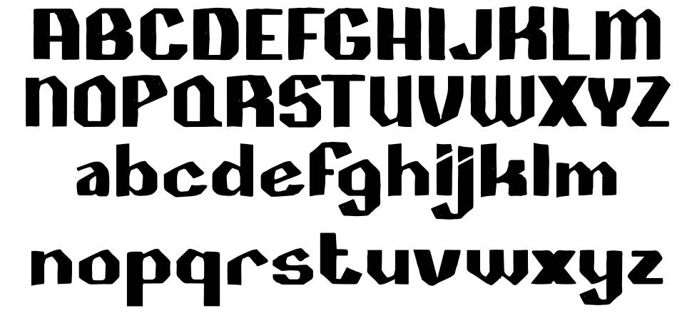 Rosewell font specimens