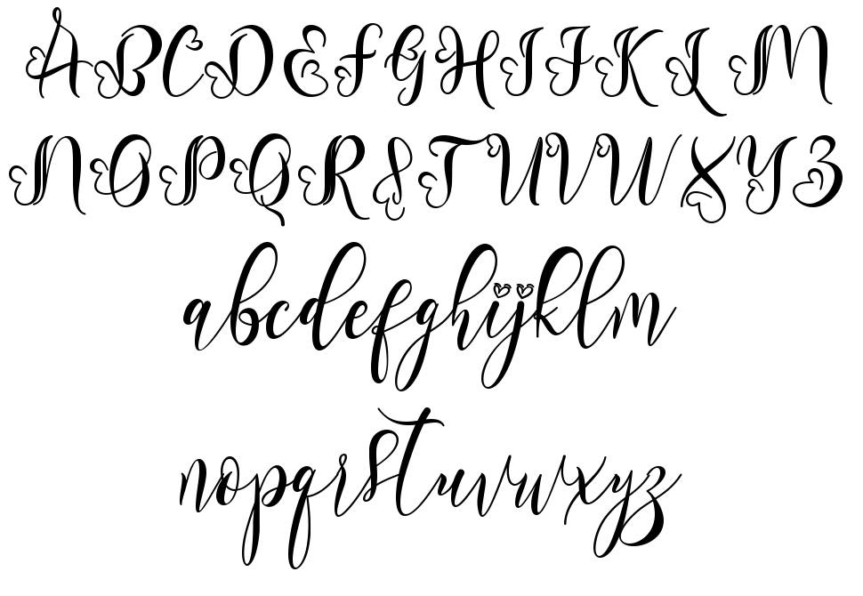 Roshalia font Örnekler