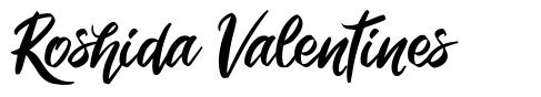 Roshida Valentines шрифт