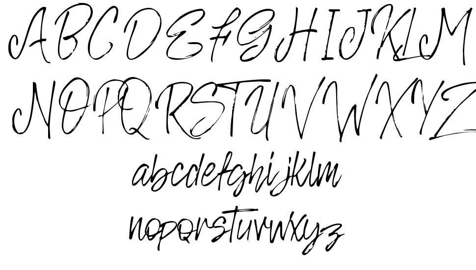 Rosianne font specimens