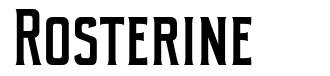 Rosterine font by Letterhend Studio | FontRiver