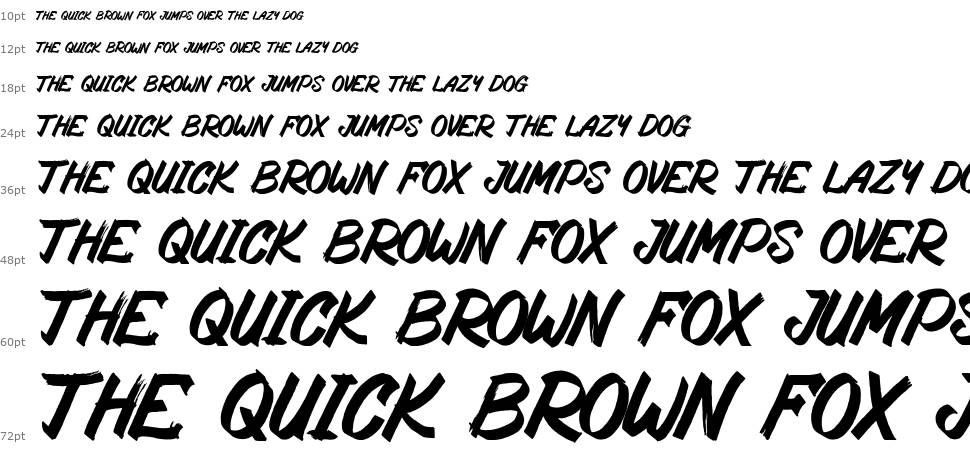Rostering Brush font Waterfall