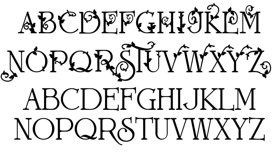 Rostley font specimens