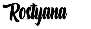 Rostyana font