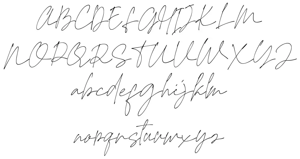 Rosyitha font specimens