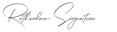 Rotherdam Signature font