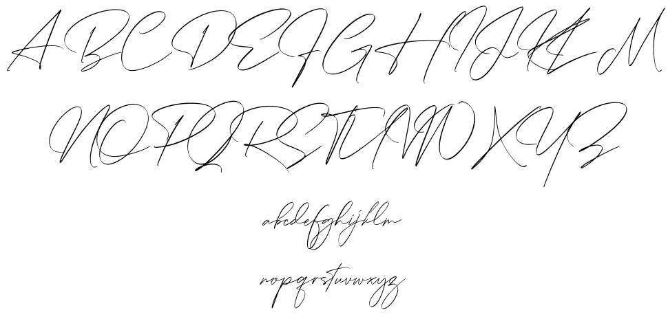 Rotherdam Signature font specimens