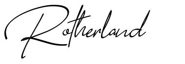 Rotherland 字形