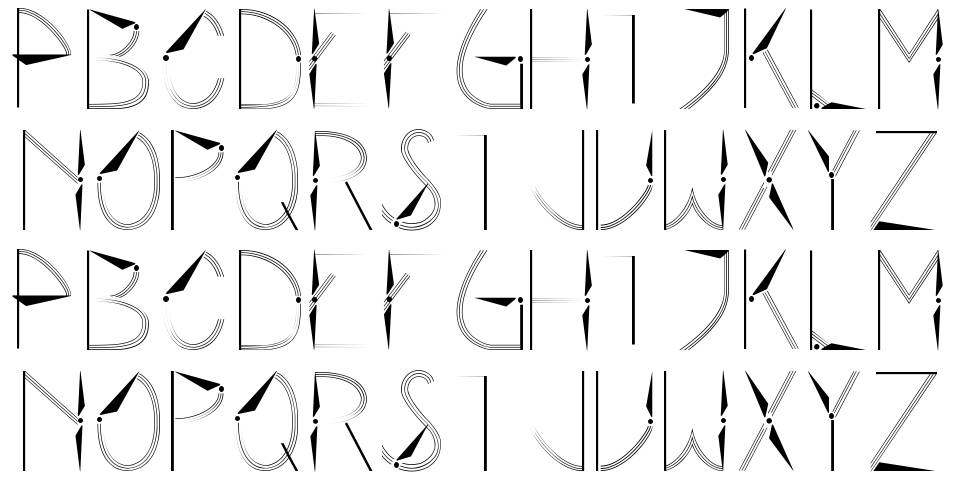 Rotor font specimens