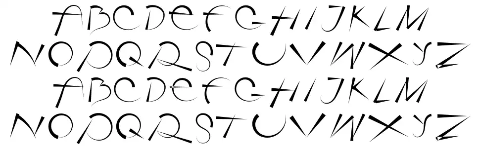 Rotorica font specimens