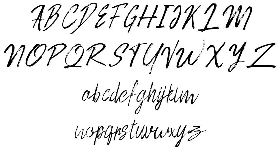 Rotove font Örnekler