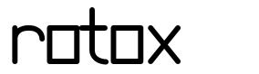 Rotox шрифт