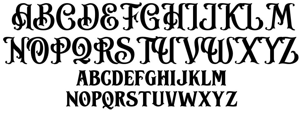 Rotten Banquet font Örnekler