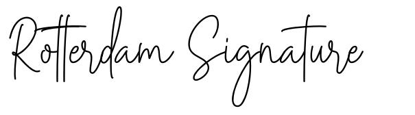 Rotterdam Signature 字形