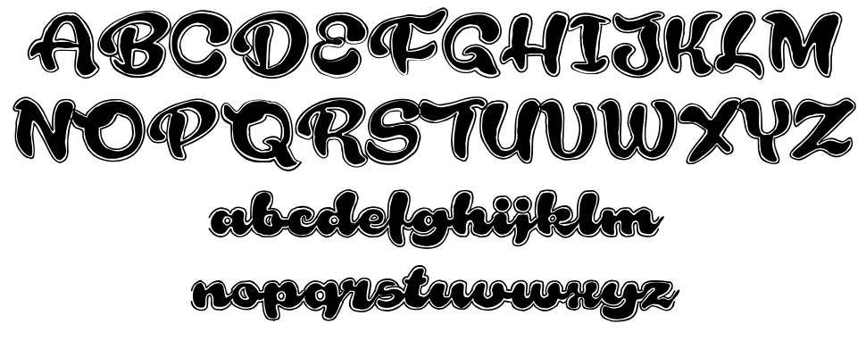 Rough Rakoon font specimens