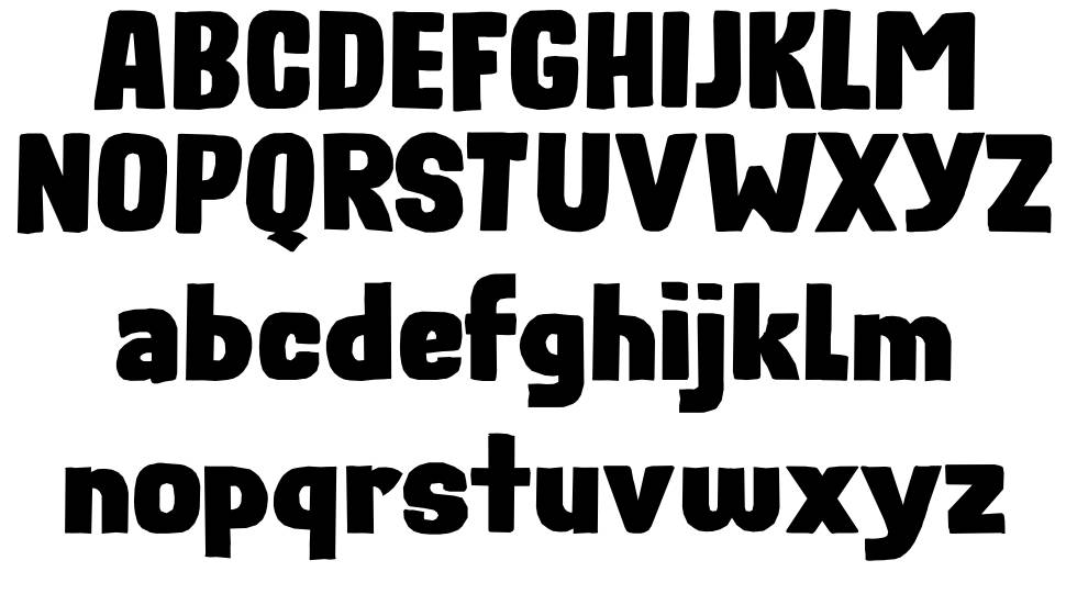 Rough Therapy font specimens