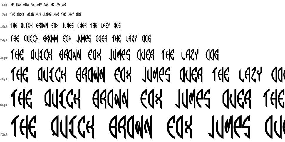 Round Monogram шрифт Водопад