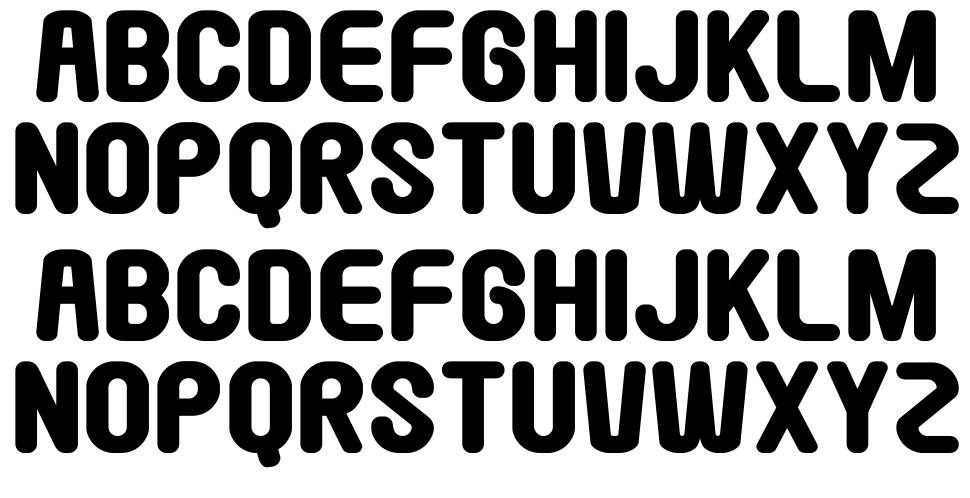 Round Pop font Örnekler
