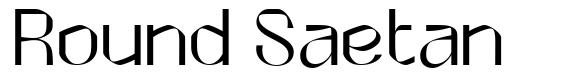 Round Saetan font