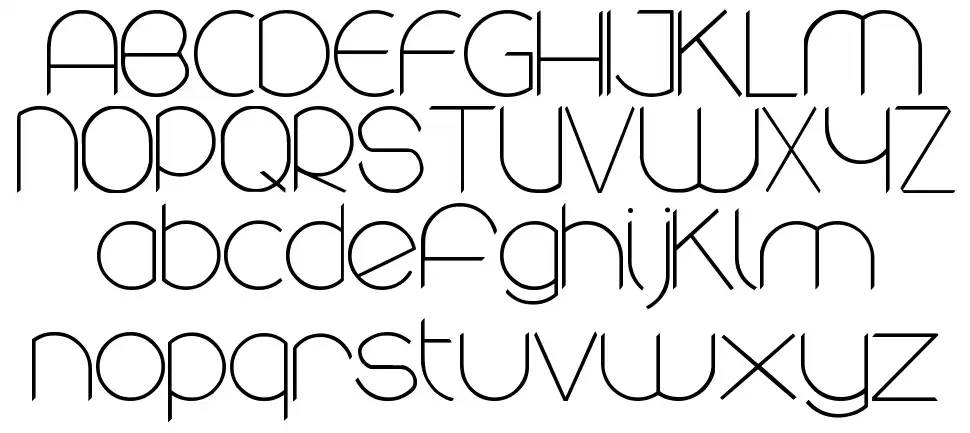 Rounded font specimens