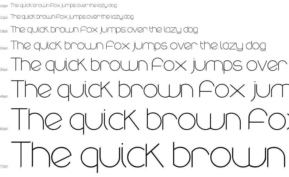 Rounded font Waterfall