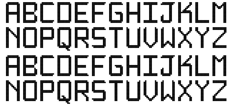 Rounded Display ST font Örnekler