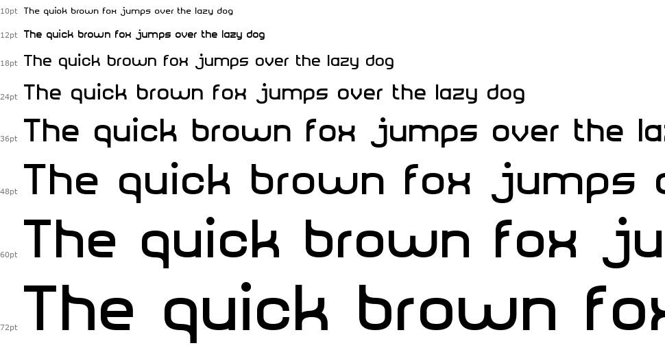 Rounded Sans Serif 7 carattere Cascata