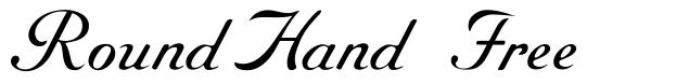 RoundHand Free font