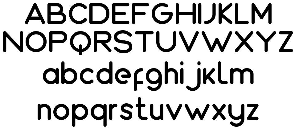Roundo font specimens