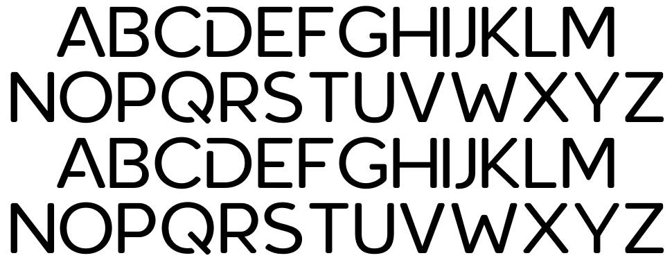 Roundor font Örnekler