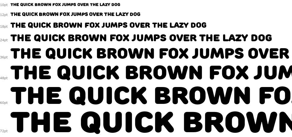 Rounds Black font Waterfall