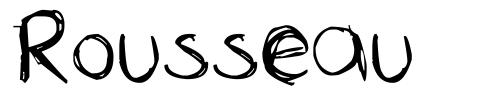 Rousseau шрифт