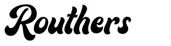 Routhers schriftart