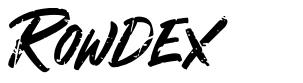 Rowdex шрифт