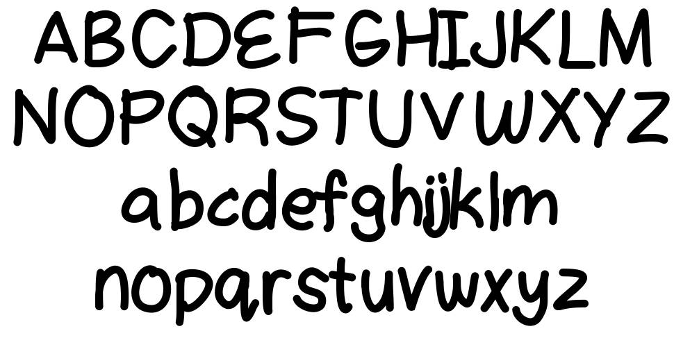 Rowis Handwriting 字形 标本