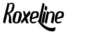 Roxeline 字形