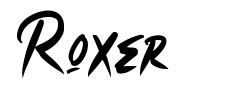 Roxer шрифт