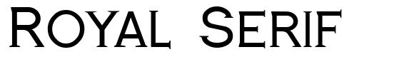 Royal Serif font