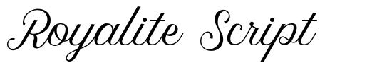 Royalite Script font